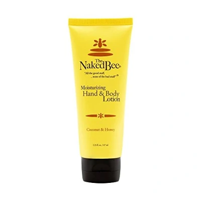 Image of The Naked Bee Coconut &amp; Honey Hand Body Lotion 2.25oz. Moisturising Skin Care. for Dry Skin. Care Moisturiser. Hydrating