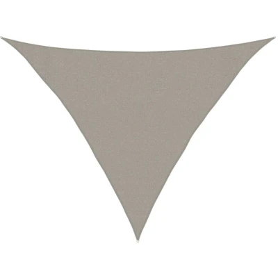 Image of vidaXL Sunshade Sail 160 g/m² Triangular Light Grey 3x3x4.2 m HDPE