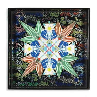 Image of Christian Lacroix Flowers Galaxy Square Lacquer Tray