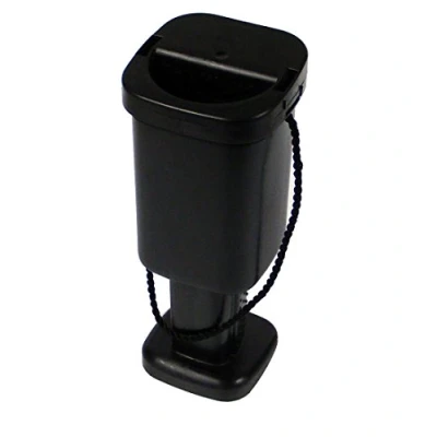 Image of 5 Square Charity Money Collection Boxes Black