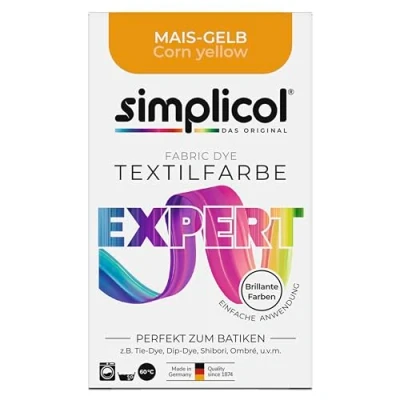 Image of Simplicol Textile Paint Expert for Creative, Corn Yellow 1701 Washing Machine or Manual Dye
