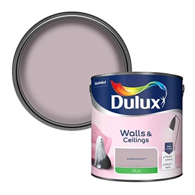 Image of Dulux Silk Emulsion Paint For Walls And Ceilings Dusted Fondant 2.5 Litres