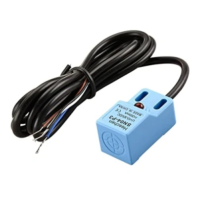 Image of Heschen Square Inductive Proximity Sensor Switch, Non Shield Type, SN04 P3, Detector Distance 5mm, 10 30VDC 200mA, PNP NO+NC, 4 Wire