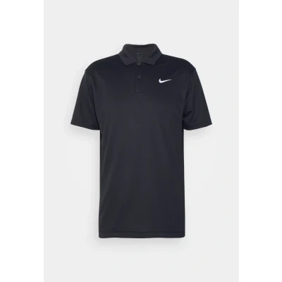 Image of Nike Performance Solid Polo shirt, Men&#039;s, Size: Medium, Black/white