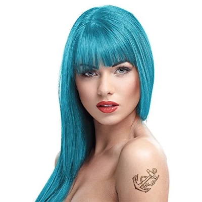 Image of Crazy Color Semi Permanent Hair Dye (Blue Jade)