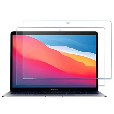Image of ProCase 2 Pack Tempered Glass Screen Protector for 13 Inch MacBook Air M1 Chip/MacBook Pro M2 Chip, 9H Film Guard Mac (2020 2018)/ (2022 2016)