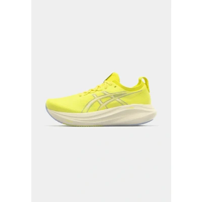 Image of Asics GEL Nimbus 27 Road running shoes, Men&#039;s, Size: 7, Citron/cream shoes