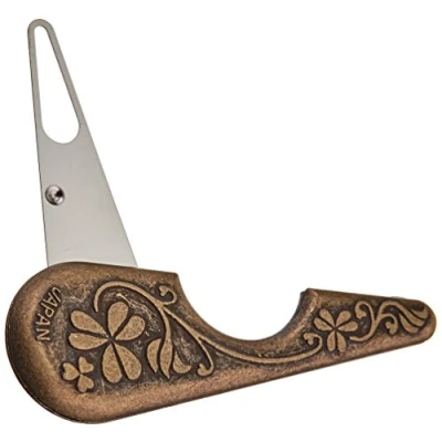 Image of Clover Yarn Threader Antique, Steel, Brown, 1