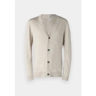 Image of Jack &amp; Jones Jjeemil KNIT Button Cardigan Cardigan, Men&#039;s, Size: Large, Oatmeal/melange