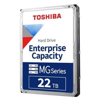 Image of Toshiba 22TB Enterprise Internal Hard Drive MG Series 3.5&quot; SATA HDD for Server, Storage, 24/7 Operation, Hyperscale, Cloud (MG10AFA22TE)