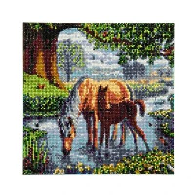 Image of Crystal Art Fell Ponies 30x30cm Framed Kit