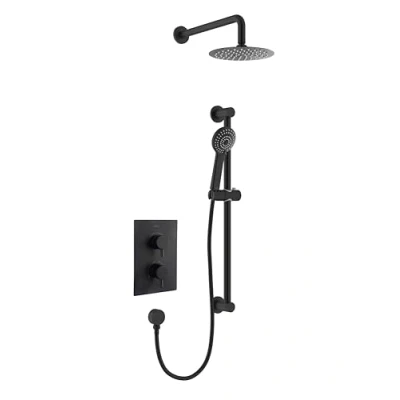 Image of Bristan BLK SHWR PK Apelo Concealed Dual Control Shower Pack, Black