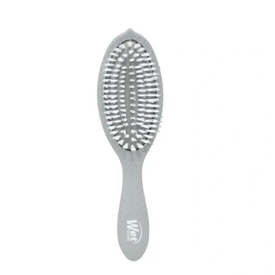 Image of WetBrush Go Green Treatment and Shine Detangler Hairbrush, Ultra Soft Intelliflex Bristles to Gently Seperate Knots, Ease, Wet Brush Is Gentle on Hair, Plant Based, with Charcoal, Grey