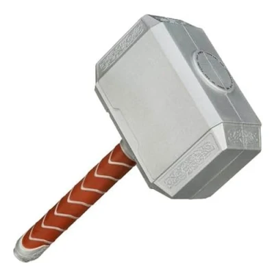 Image of Marvel Thor Battle Hammer Roleplay Toy, Weapon Accessory Inspired by the Comics Super Hero, for Children Aged 5 and up