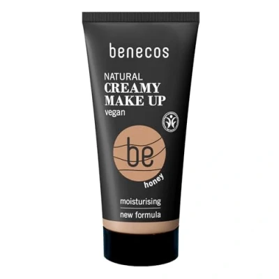 Image of Benecos Natural Cosmetics Creamy Make up Liquid Matting Vegan Honey 30 ml