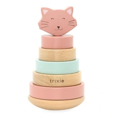Image of Trixie 36 153 Animals Stacking Toy Lion, Dark Pink