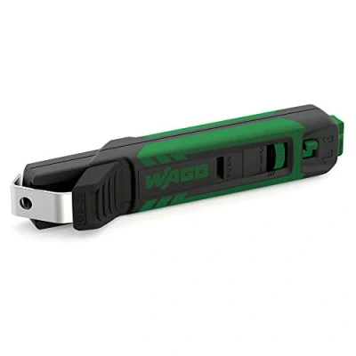 Image of WAGO Cable Knife for Stripping 206 1403 Strip range: Ø 8 mm to 28 / 0.31&quot; 1.10&quot;, with intelligent bracket system