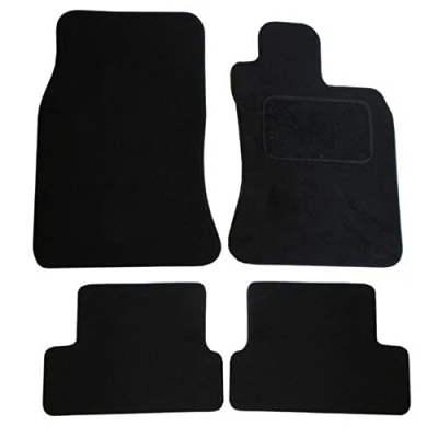 Image of JVL 1182 Fully Tailored Carpet Car Mat, Set of 4, Black