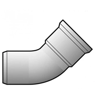 Image of FLOPLAST Underground drain 110mm single socket 45&#039; bend
