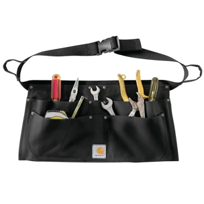 Image of Carhartt Men&#039;s Firm Duck Waist Apron, Black, L XL