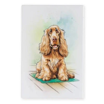 Image of Art of Arora 2852 Cocker Spaniel Ceramic Tile Picture Plaque Wall 30 x 20cm