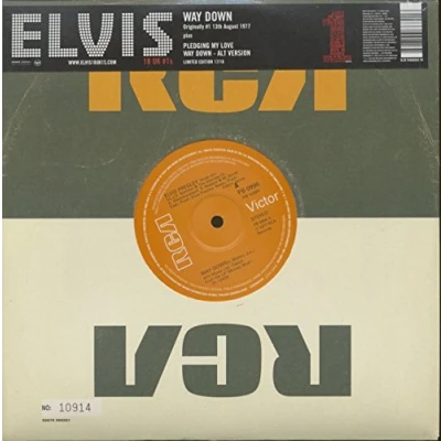Image of Elvis Presley Way Down [Numbered] 2005 UK 10&quot; vinyl 82876666821
