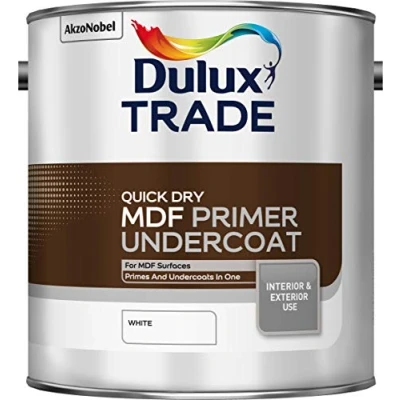 Image of Dulux Trade Quick Dry MDF Primer Undercoat 2.5 Litres Tracked Postage