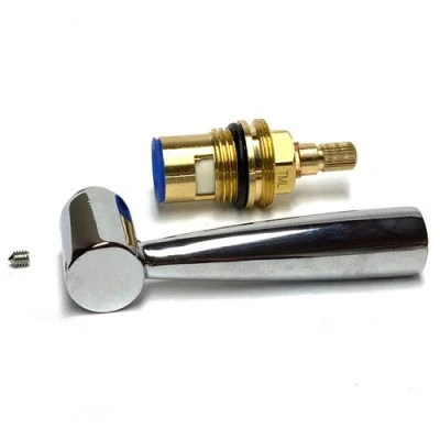 Image of Franke Olympus, Basel, Filterflow Kubus Compatible Cold Tap Handle Lever and Cartridge (Chrome)