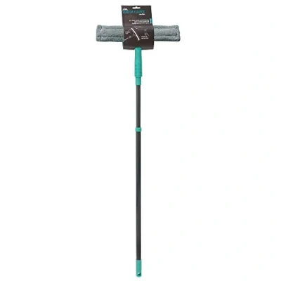 Image of JVL Super Absorbent Window Cleaner with Extendable Pole, Grey/Turquoise
