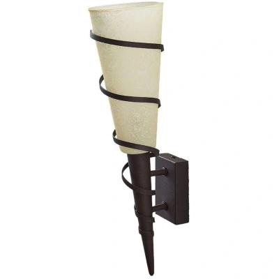 Image of Lindby Wall Light &#039;Anouk&#039; dimmable in Brown Made of Metal for e.g. Living Room &amp; Dining (1 Source, E14) from Lighting, lamp