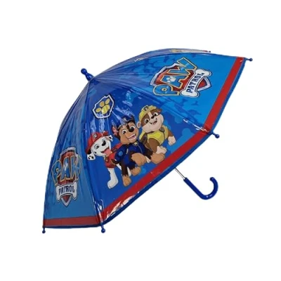 Image of Paw Patrol Dome Childrens Kids Toddler Umbrella Blue Brolly School Travel Gift