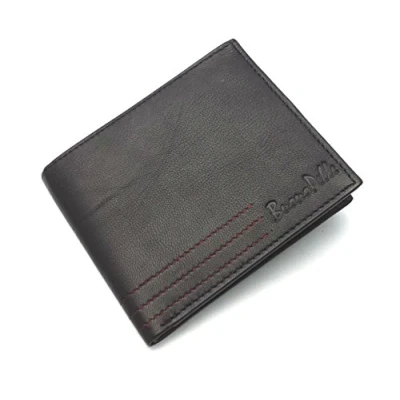 Image of Buono Pelle RFID Blocking Designer Real Leather Mens Wallet Credit Carder Holder Bifold Purse with Gift Box