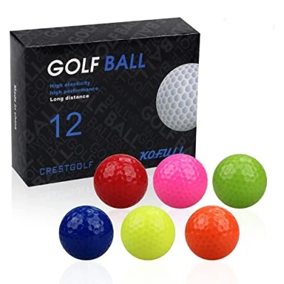 Image of KOFULL 12pcs/Pack Colorful Golf Balls Practice Mini Training (multicolor)