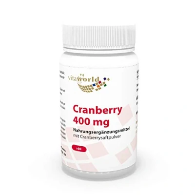 Image of Vita World 3 Pack Cranberry 400Mg x 60 Capsules Made in Germany