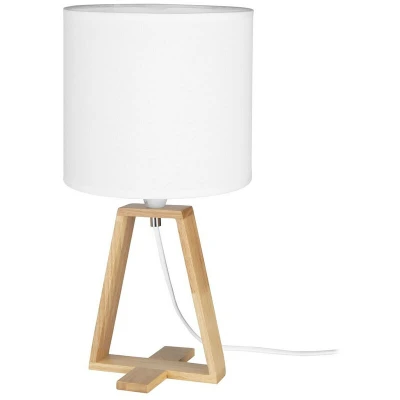Image of Forlight Lighting Nuts Table Lamp Drum Shade E27 40W White