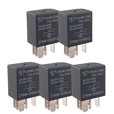Image of ESUPPORT Car Heavy Duty Relay Switch 12V 30A SPDT 5Pin Waterproof Electrical Automotive Pack of 5