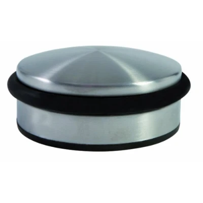 Image of Alba Door Wedge Steel/Elastomer Ballast Metallic Grey/Black DOORSTOP N