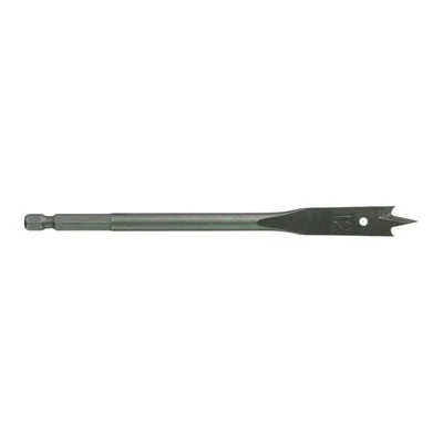 Image of Milwaukee 1200SPE Flat Wood Drill Bit Diameter 12 mm Length 152 Hex Shank 1/4 Inch with Centre Point