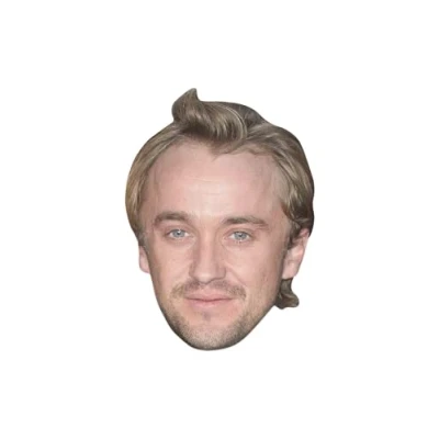 Image of STAR CUTOUTS Halloween CM211 Cardboard Face Mask of Tom Felton l Talking Point, Fun for Events and Parties, Multicolour