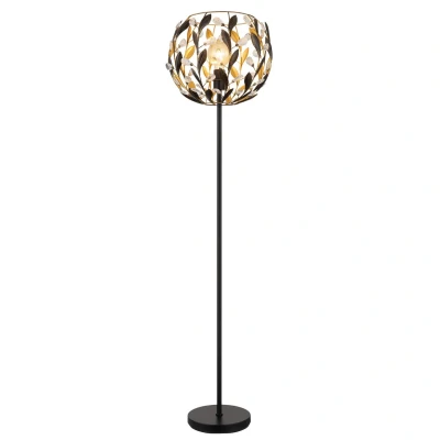 Image of Mika Floor Lamp Matt Black 1x E27