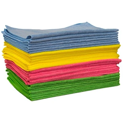 Image of 10 Pack Heavy Duty Microfibre Cleaning Cloths Multi Purpose 40x40cm