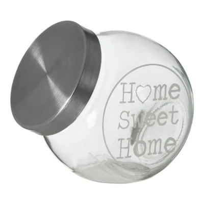 Image of Glass Storage Jar with Metal Lid ââ&#039;Âââ&#039;Ĺ› 700ml Premier Housewares