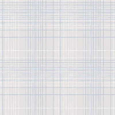 Image of Galerie G23335 Deauville 2, Grid Design Wallpaper, Sky/Navy Blue, 10m x 53cm
