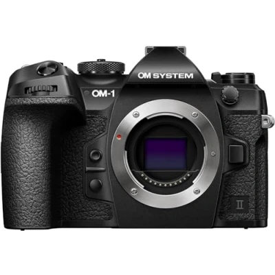Image of OM System 1 Mark II Micro Four Thirds Camera, 20 MP BSI Stacked Sensor, 5 Axis Image Stabilisation, Black