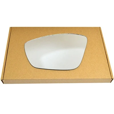 Image of Less4spares Wing Mirror Glass Left Compatible with Peugeot 208 2012 2019 STICK ON Passenger Near Side Convex