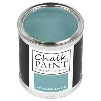 Image of Chalk Paint Everything® Turchese Antico (Antique Turquoise) 250 ml Water Based for Shabby Chic Furniture, Décor, and Upcycling Projects Non Toxic, Easy to Apply