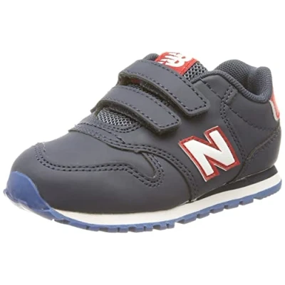 Image of New Balance 500 Hook &amp; Loop Sneaker, Blue, 1.5 UK Child