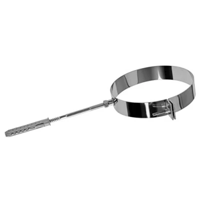 Image of Stainless Steel Wall Bracket with Screw Chimney Liner Clip Flue Clamp Holder Multi Fuel Stove Support KJ19 (120mm)