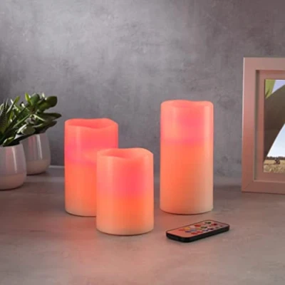 Image of #winning Remote Control Multi Coloured Candles