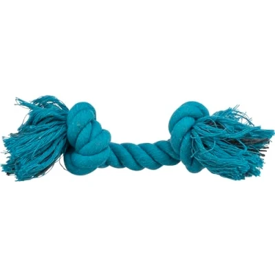 Image of TRIXIE play rope for dogs, petrol, 20 cm, 3271, cotton mix, fetching and tug of war